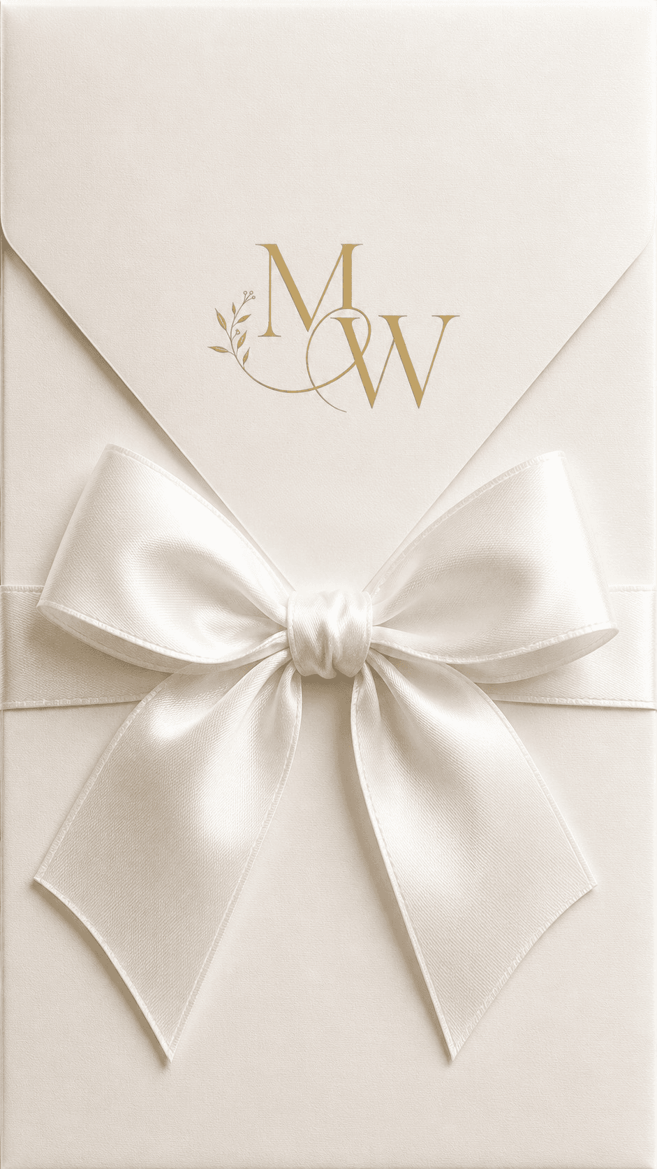 Envelope do convite de casamento Marcia e Wagner